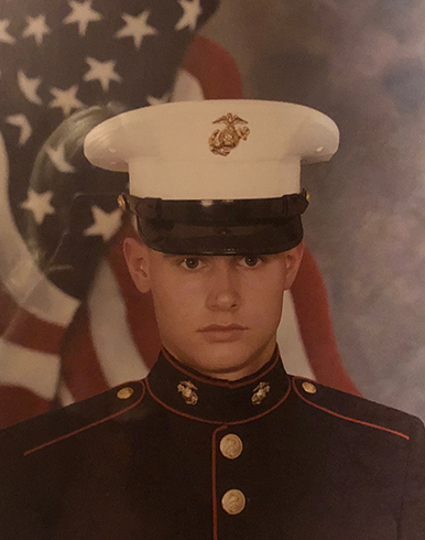 US Marine Timothy Alhgren