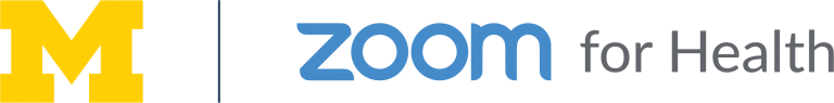 U-M Zoom for Health Logo